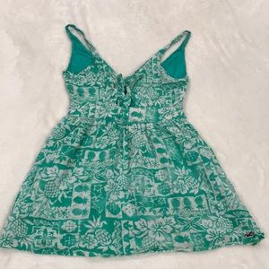 Turquoise patterned Hollister Dress